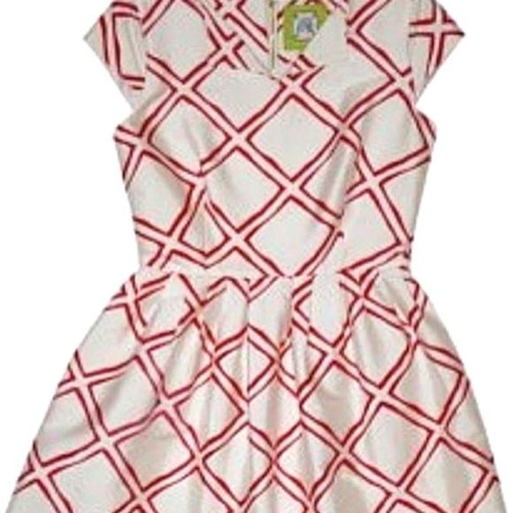 Elizabeth Mckay 2 Xs Silk Tea Plaid Dress Southern